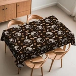 Coffee Print Cup Beans Rectangle Hand Drawn Bro.... Fixed Price $32.79.
