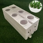 6 Plant Site Square Shape Hydroponic Grow Kit Baskets System With Pump. Fixed Price $168.26.