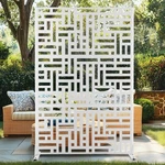 Tuyohw 72" 47" Metal Privacy Screen Outdoor 3 Panels A-GE04002 White. Fixed Price $159.88.
