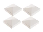 Sedmoon 4INCH Vinyl Pyramid Style Fence Post Cap X White. Fixed Price $17.57.
