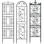 2X Outdoor Metal Wall Decor Garden Trellis Panel For Climbing Plants Roses Vines. Fixed Price $59.92.