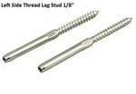 20 Pcs - Lag Screw Swage Stud Fitting Left Hand Thread For 1/8" Cable Railing. Fixed Price $38.00.