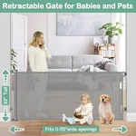 Betertek 55 Inch Retractable Dog Gate Mesh - Gray. Fixed Price $71.54.