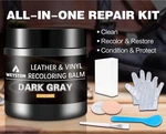 Leather Recoloring Balm - Dark Gray Restore & Repair Kit For Furniture New. Fixed Price $22.60.