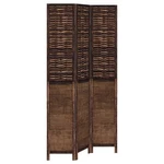 Room Divider Privacy Screen Living Dark Brown Solid Wood Paulownia Vidaxl. Fixed Price $160.99.