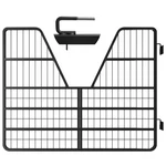 Livestock Gate 52"X42", Heavy Duty Steel Guard Easy Installation Black. Fixed Price $288.15.