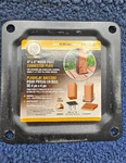 (qty 11) Nuvo Iron WPCP4B: In. X Wood Post Connector Plate - Black. Fixed Price $53.99.