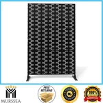 Uixe 76 In Galvanized Steel Garden Fence Privacy Screen Panels Black. Fixed Price $126.99.