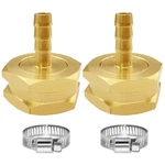 Brass Garden Hose Connector 1/4" Barb X 3/4" Female Ght Swivel Fitting. Fixed Price $16.97.