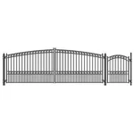Aleko Paris Style Steel Dual Driveway Combo Gate 16 Ft With Pedestrian. Fixed Price $3199.00.