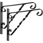Amagabeli Iron Outdoor Wall Hooks Hangers Pack Hanging Brackets For 2 Black. Fixed Price $22.77.