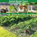 Amagabeli Decorative Garden Fence 32 In X 20 Ft Rustproof Green Iron Landscape. Fixed Price $64.62.