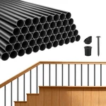 Vevor 125 Pack Deck Balusters 32 Aluminum Spindles 3/4 Dia. Round Black. Fixed Price $205.90.
