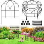 Panel Fence Edging 12.55 X16.53 No Dig Black Metal Pcs Garden Youpehom Small. Fixed Price $35.99.
