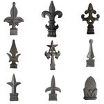 Cast Iron Fence Finials, Multiple Styles & Sizes, 1/2 To Inch Square + Round. Fixed Price $49.99.