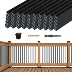 50PACK 32" X3/4" Aluminum Deck Balusters Square Railing Black Holl. Fixed Price $141.05.