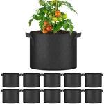 Yssoa 10-PACK Grow Bags, Tomoato Plant Gallon, Black. Fixed Price $27.46.