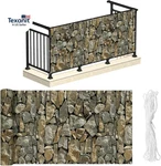 Pvc Balcony Privacy Screen Decorative Cover With Nylon Rope- 34'' X 180'. Fixed Price $70.78.