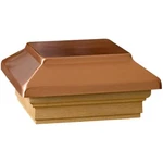 Deckorators 72302 Decking, X 4&QUOT, Copper Post Cap With Treated Base. Fixed Price $25.80.