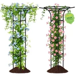2PCS Garden For Climbing Plants Outdoor, 65 Inch Mushroom Top Trellis.... Fixed Price $75.28.