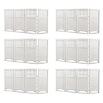 Suncast Outdoor Garden Yard 4 Panel Screen Enclosure Gated Fence, White (6 Pack). Fixed Price $668.99.
