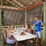 Coolaroo Cordless Outdoor Roller Shade 90% Uv Protection Mocha. Fixed Price $88.85.