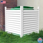 Qikdesign 36 X 45 Reinforced White Vinyl Privacy Fence Double Windproof Air. Fixed Price $180.29.