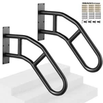 Vevor 29" Outdoor Handrail Wall Mount For 1-3 Steps Steel Safety Railing. Fixed Price $66.92.