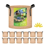 Yssoa 12-PACK 3 Gallon Grow Bags Heavy Duty Thickened Nonwoven Aeration Fabric. Fixed Price $21.33.