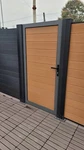 Wpc Fence Panels-luxe-wood Plastic Composite Black And Brown Colors -6FT. Fixed Price $275.00.
