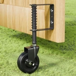 4" Spring Loaded Gate Caster With Side Brake, Heavy Duty Wheel For Outdo.... Fixed Price $27.69.