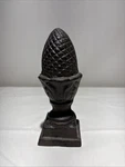 Cast Iron Metal 6" Pinecone Acorn Artichoke Pineapple Gate Fence Post Cap Finial. Fixed Price $39.99.