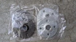 New 1/2" Heavy Duty Threaded Floor Flanges Set Of 4 - Two Galvanized, Black. Fixed Price $12.00.