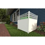 Keswick Vinyl Privacy Fence Panel And Screen Kit (2-PACK) 4 X 3.5 Ft. Zippity. Fixed Price $187.88.