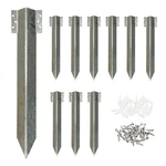 10PCS Sleeper Stakes,metal Heavy Duty,fence Post Repair Anchors .... Fixed Price $52.39.