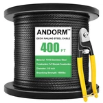 1/8" 400FT T316 Stainless Steel Cable Wire Rope 7X7 Deck Railing System. Fixed Price $98.27.