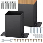 Vevor 2 Pack 4X4 Post Base Brackets Heavy Duty Wood Fence Anchor. Fixed Price $19.79.