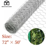 Holes 72" 50' Galvanized Poultry Net - Metal Fencing / Chicken Wire. Fixed Price $54.46.