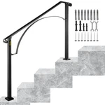 Handrails For Outdoor Steps, Fit 4 Stair Railing, ARCH#3 Wrou. Fixed Price $155.69.