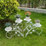 Wrought Iron Metal Plant Stands Flower Pot Rack Holder Indoor/outdoor Chic Decor. Fixed Price $35.90.