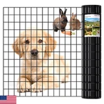 Hmolikh Black Chicken Wire Fencing 16 Gauge, Pvc Coated Welded Mesh Fence 2" X 3. Fixed Price $103.11.