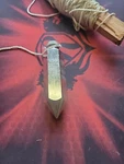 Vintage Steel Plum Bob 3.5 Size With Rope Screw Top Cap. Fixed Price $15.00.