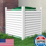 Qikdesign 36 X 45 Reinforced White Vinyl Privacy Fence Double Windproof Air. Fixed Price $168.15.
