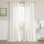 Aersas 90 Inch Ivory Cream Linen Curtains For Living Room 2 Panel Set Grommet.... Fixed Price $61.55.