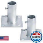 Gbgs Pcs 2" Floor Flange For Chain Link Fence Post Mailboxes Sign Pole Heavy D. Fixed Price $71.68.