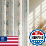 Ugoutry 100% Blackout Boho Curtains 63" L, Blue/beige Geometric For Bedroom. Fixed Price $63.15.