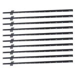 10PCS 4 Ft Sturdy Duty Metal Fence Post Steel Corner Anchor Stakes Black. Fixed Price $46.25.