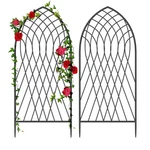 Garden Trellis 75 X31 2 Pack Metal Climbing Plants Black Amagabeli Large Outdoor. Fixed Price $259.99.