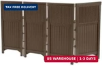 Suncast 4 Freestanding Wicker Resin Reversible Panel Outdoor Screen Enclosure,. Fixed Price $154.69.
