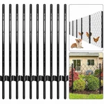 5 Ft Fence Post 10 Pcs Metal Poles Sturdy Duty Stakes Step In. Fixed Price $49.99.